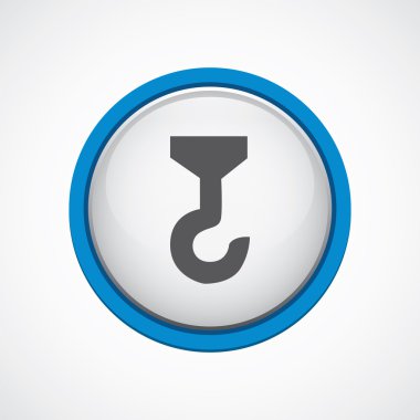 Vinç parlak mavi kontur ICO ile bina