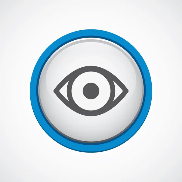 Oeil brillant avec trait bleu ico — Image vectorielle