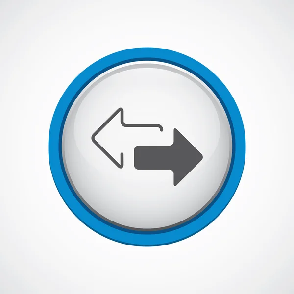Flèche brillante avec trait bleu ico — Image vectorielle