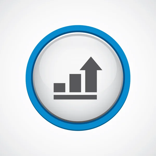 Diagram glansigt med blå stroke ico — Stock vektor