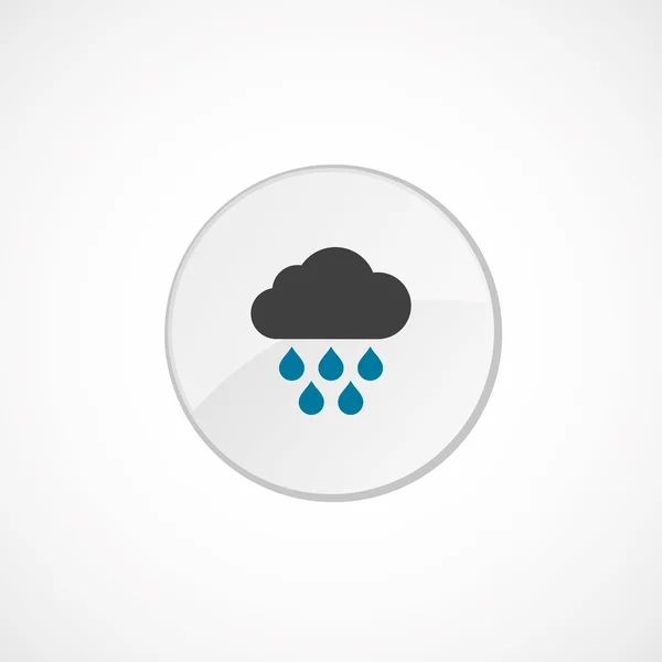 Nube de lluvia icono de 2 colores — Vector de stock