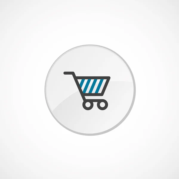 Icono del carrito de compras 2 colores — Vector de stock