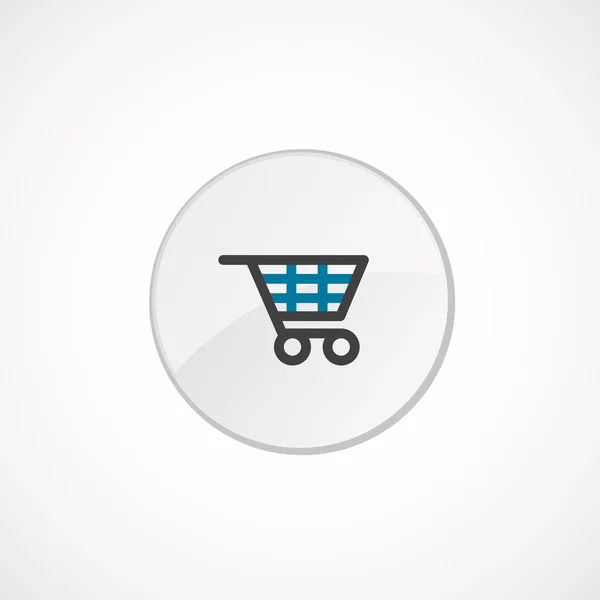 Icono del carrito de compras 2 colores — Vector de stock