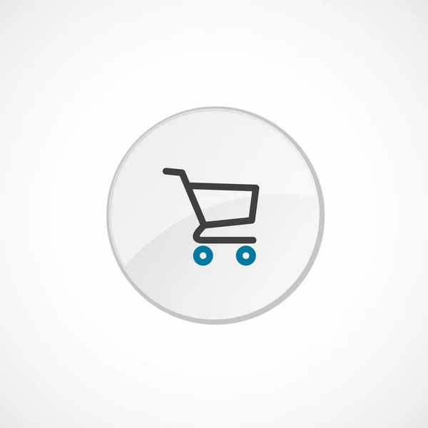 Icono del carrito de compras 2 colores — Vector de stock