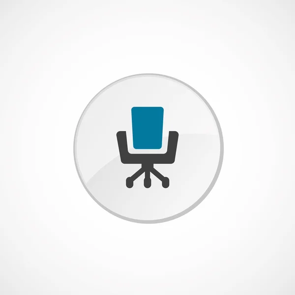 Kontor stol ikonen 2 färgad — Stock vektor