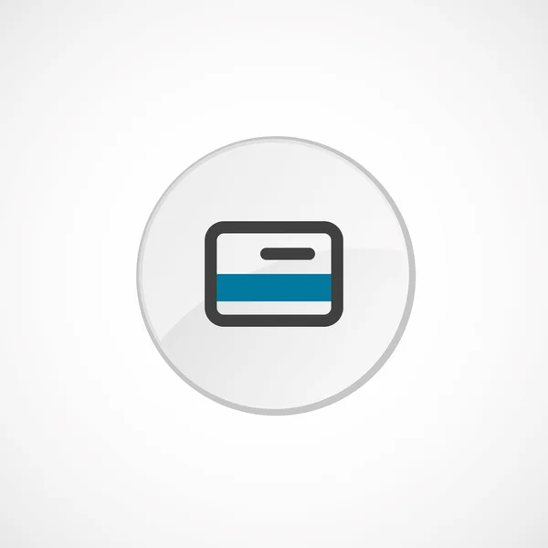 Icono de la tarjeta de crédito 2 colores — Vector de stock