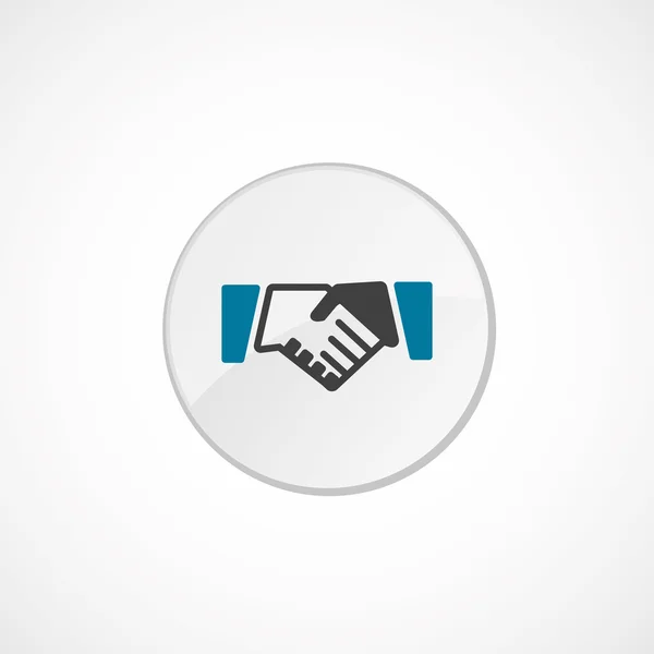 Handshake-Symbol 2 farbig — Stockvektor