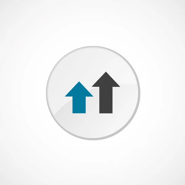 Diagramma aziendale, icona del simbolo grafico 2 colori — Vettoriale Stock