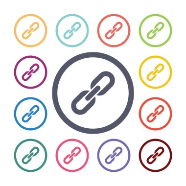 bağlantı düz simgeler se