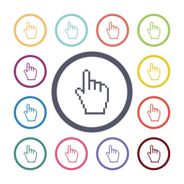 el işaretçisi düz simgeler se