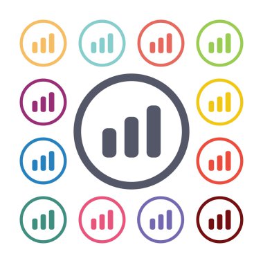 Diyagram düz simgeler se kadar