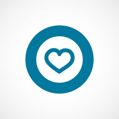 kalp kalın mavi sınır daire ICO