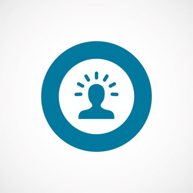 fikir kalın mavi sınır daire ICO