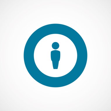 erkek kalın mavi sınır daire ICO