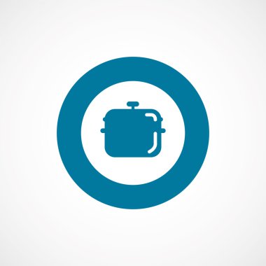 Pan kalın mavi sınır daire ICO