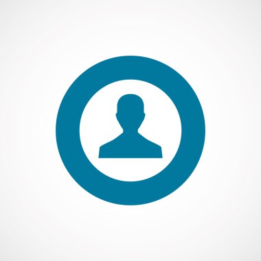 profil kalın mavi sınır daire ICO