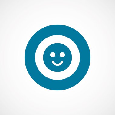 gülümseme kalın mavi sınır daire ICO