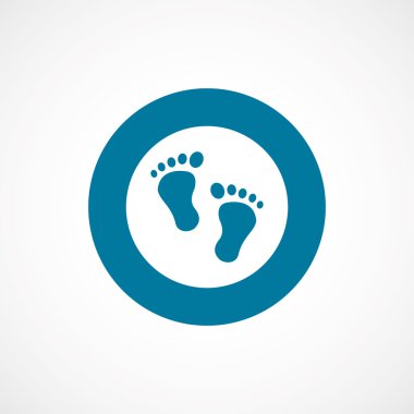 ayak izleri kalın mavi sınır daire ICO