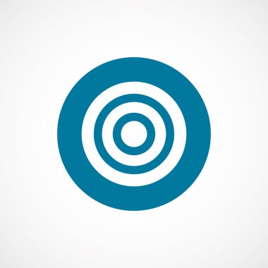 Hedef kalın mavi sınır daire ICO