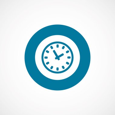 Zaman kalın mavi sınır daire ICO