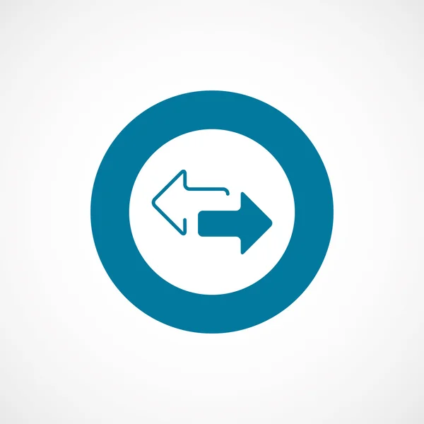 Arrow bold blue border circle ico — Stock Vector