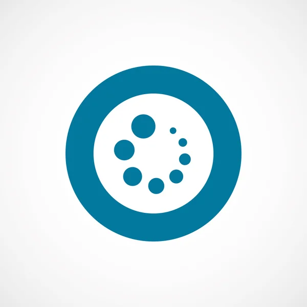 Lastning fet blå ram cirkel ico — Stock vektor