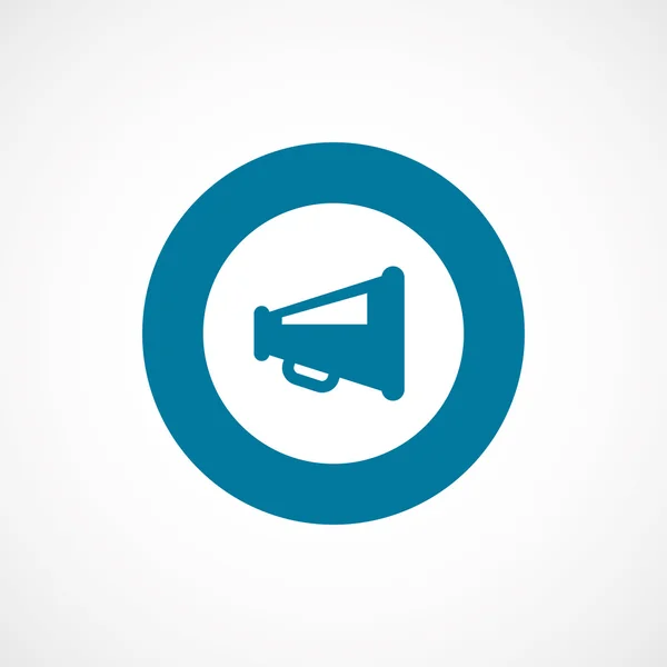 Haut-parleur audacieux bleu bordure cercle ico — Image vectorielle