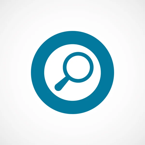 Search bold blue border circle ico — Stock Vector