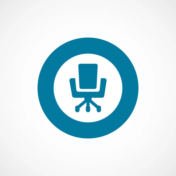办公室椅子上大胆的蓝色边框圆 ico — 图库矢量图片