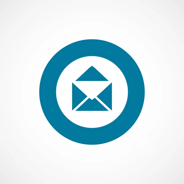 Mail bold blue border circle ico — Stock Vector