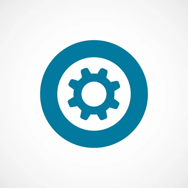 Configurações negrito círculo borda azul ico — Vetor de Stock