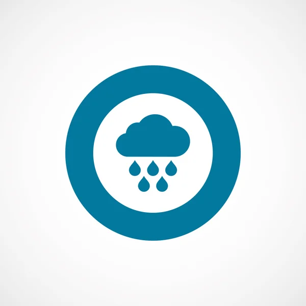 云计算雨大胆的蓝色边框圆 ico — 图库矢量图片