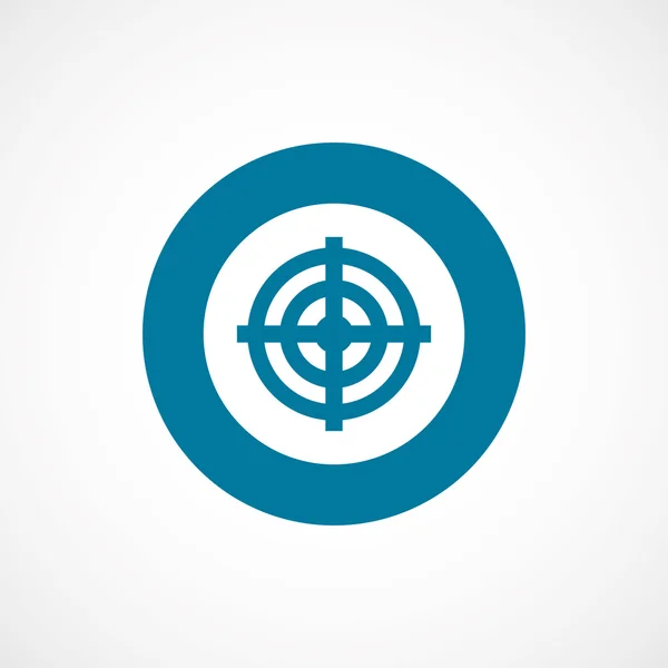 Target bold blue border circle ico — Stock Vector