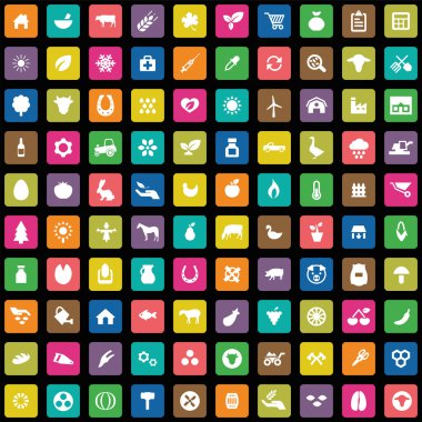 100 tarım, çiftlik simgeler se