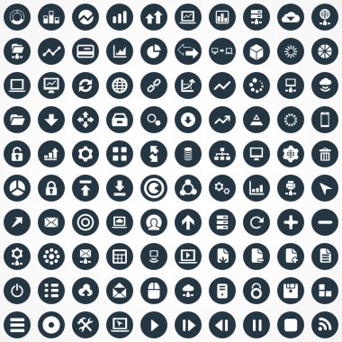 100 büyük veri, veritabanı simgeler se