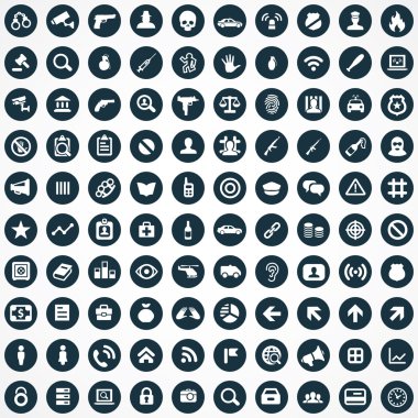 100 suç, adalet simgesi