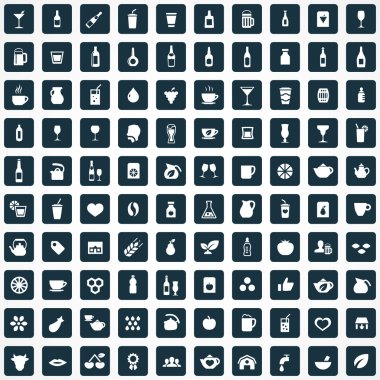 100 içecekler simgeler se