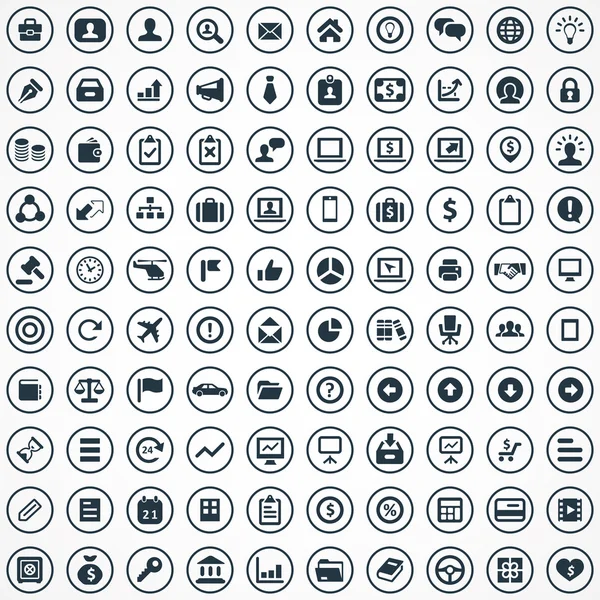 100 Business icons se — Stock Vector