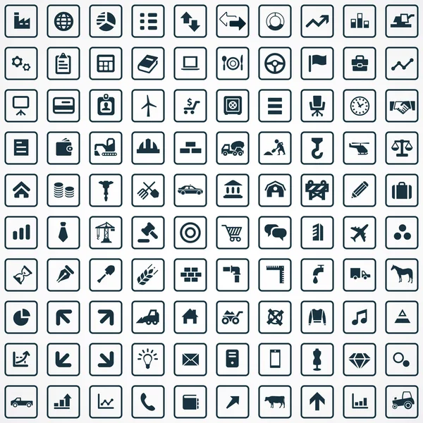 100 icono de economía — Vector de stock