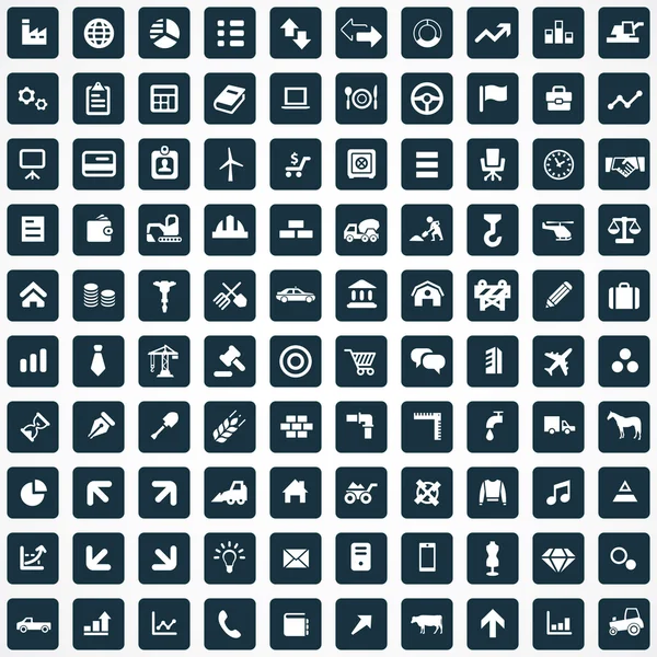 100 economie pictogram — Stockvector