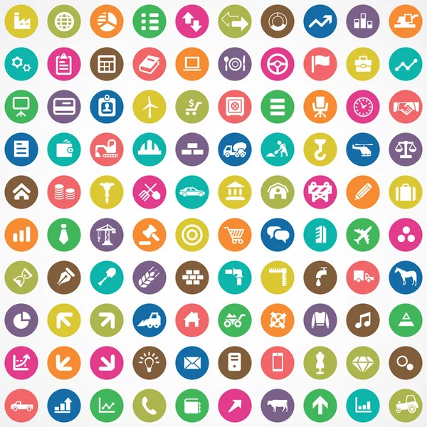 100 ekonomika ikona — Stockový vektor