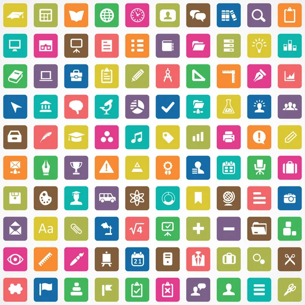 100 icono de la educación — Vector de stock