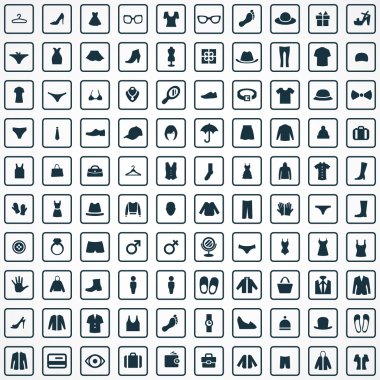 100 giyim simgeler se