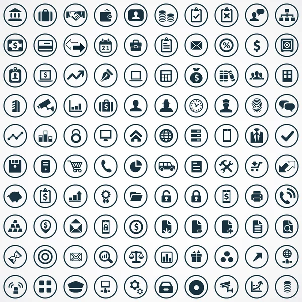 100 icône de banque — Image vectorielle