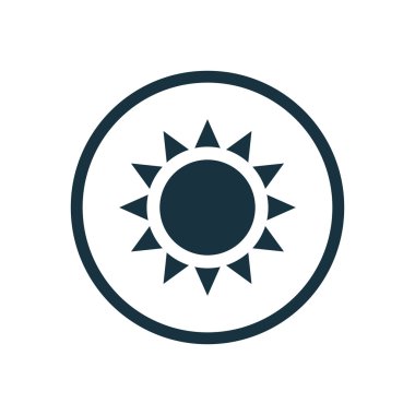 Güneş daire arka plan ICO