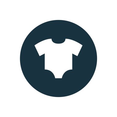 Bebek giysileri daire arka plan ICO