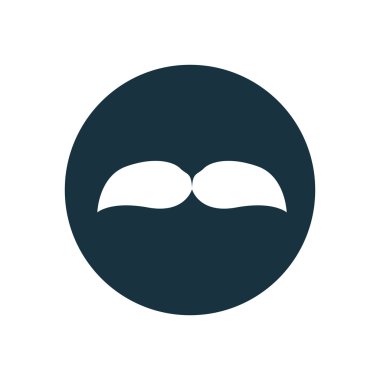 Bıyık daire arka plan ICO