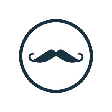 Bıyık daire arka plan ICO