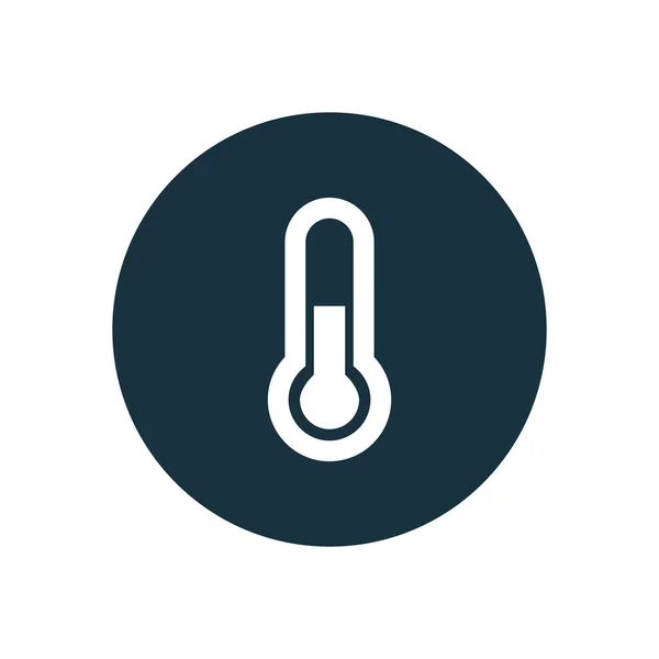 Thermometer Kreis Hintergrund ico — Stockvektor