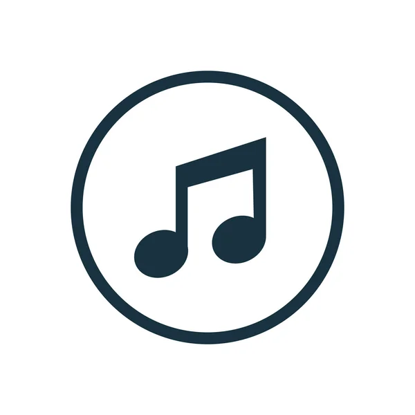 Muziek cirkel achtergrond ico — Stockvector